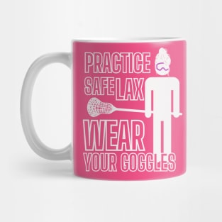 Lacrosse Shirt, Practice Safe LAX Mug